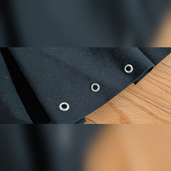 Zara Black Skater Skirt with Eyelet Accents 3/$20 - Picture 2 of 3